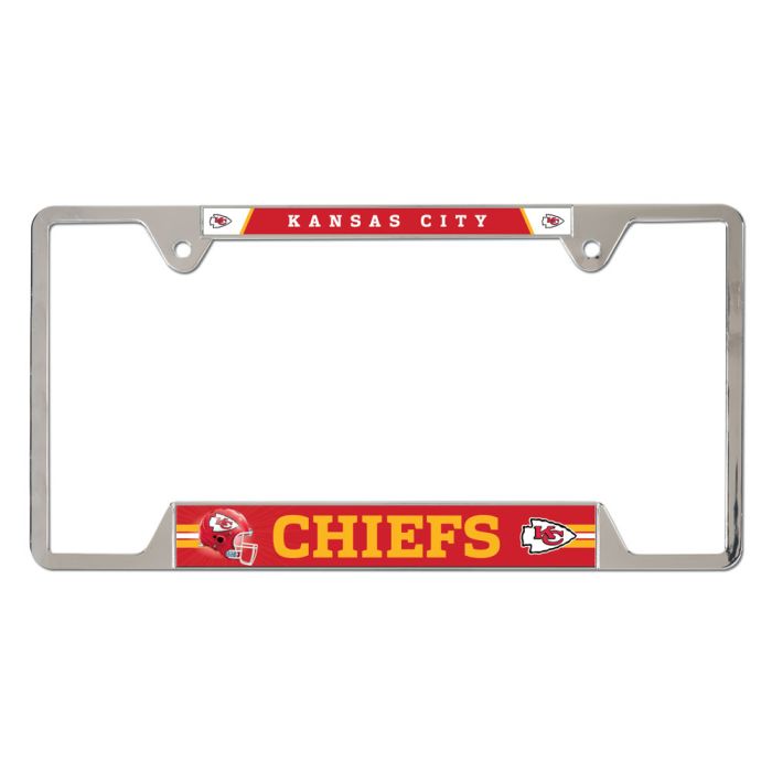 Wincraft NFL Kansas City Chiefs Metal License Plate Frame red