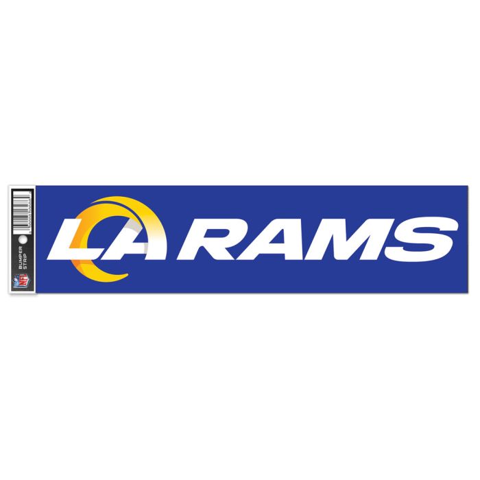 Wincraft NFL Los Angeles Rams 3"x12" Bumper Strip blue white yellow