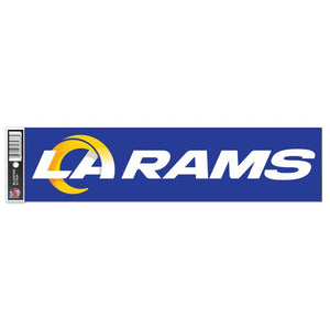 Wincraft NFL Los Angeles Rams 3"x12" Bumper Strip blue white yellow