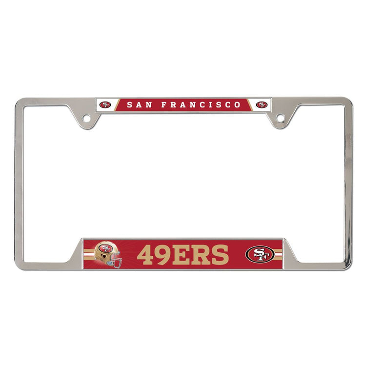 Wincraft NFL San Francisco 49ers Metal License Plate Frame red