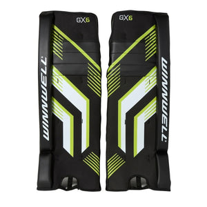 Winnwell Junior GX6 Street Hockey Goalie Pad black/white/green