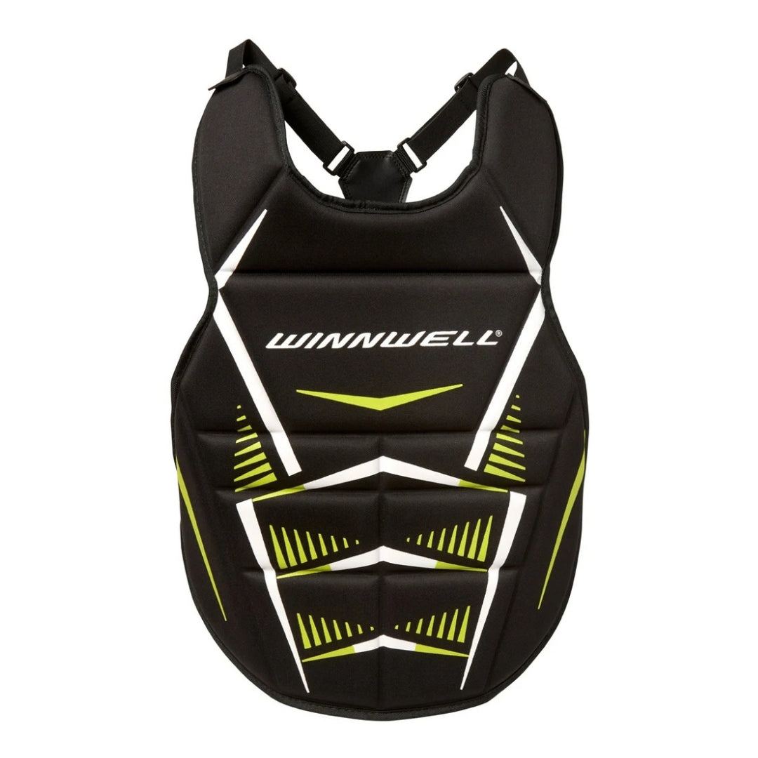 Winnwell Junior Street Hockey Goalie Chest Protector black/white/green