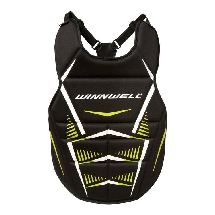 Winnwell Junior Street Hockey Goalie Chest Protector black/white/green