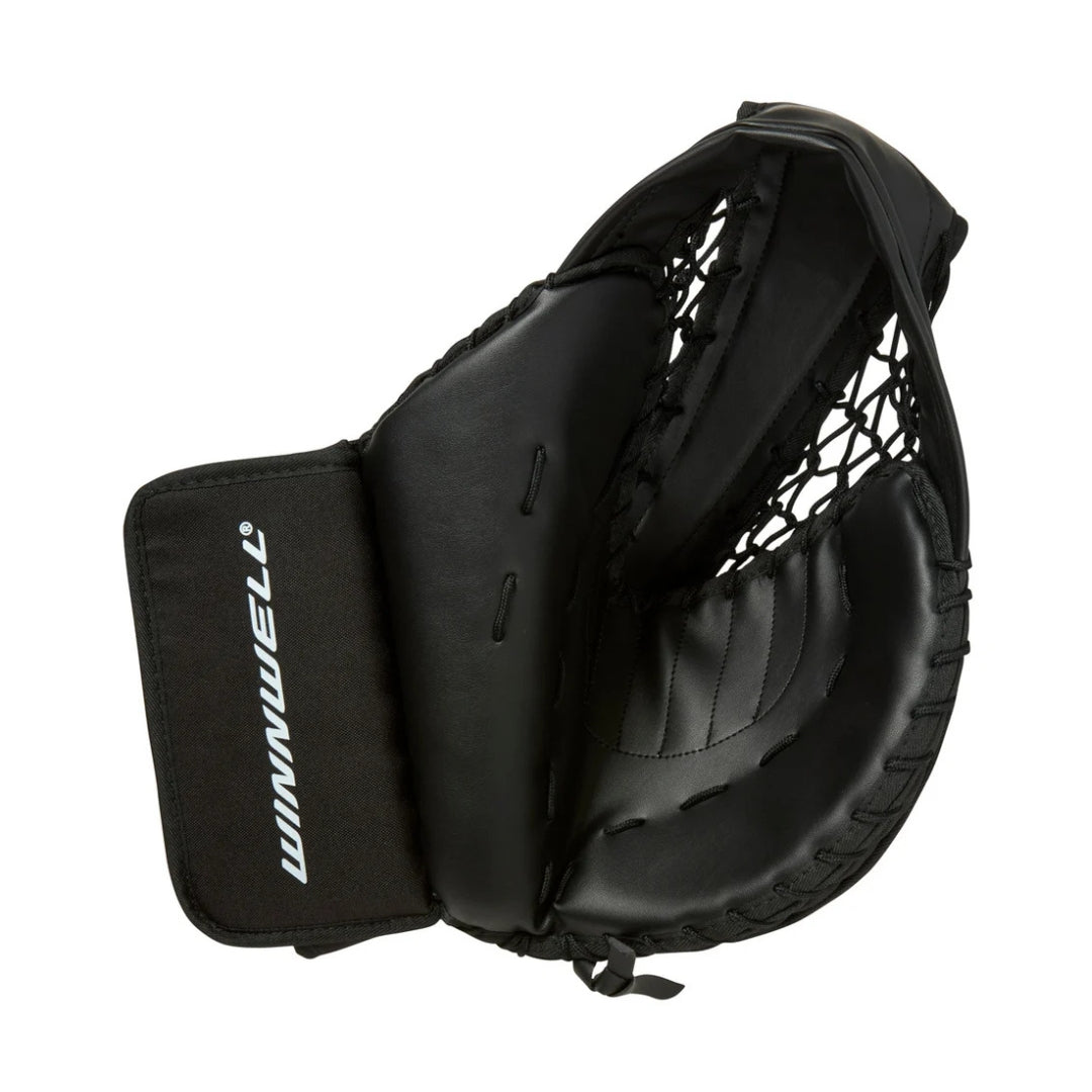 Winnwell Senior GX6 Street Hockey Goalie Trapper black/white/green