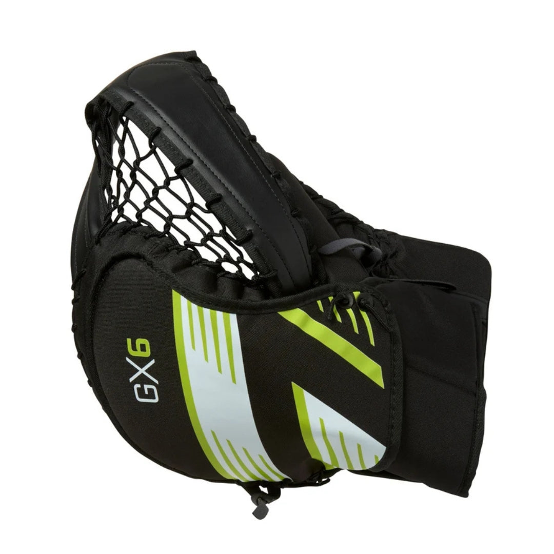 Winnwell Senior GX6 Street Hockey Goalie Trapper black/white/green