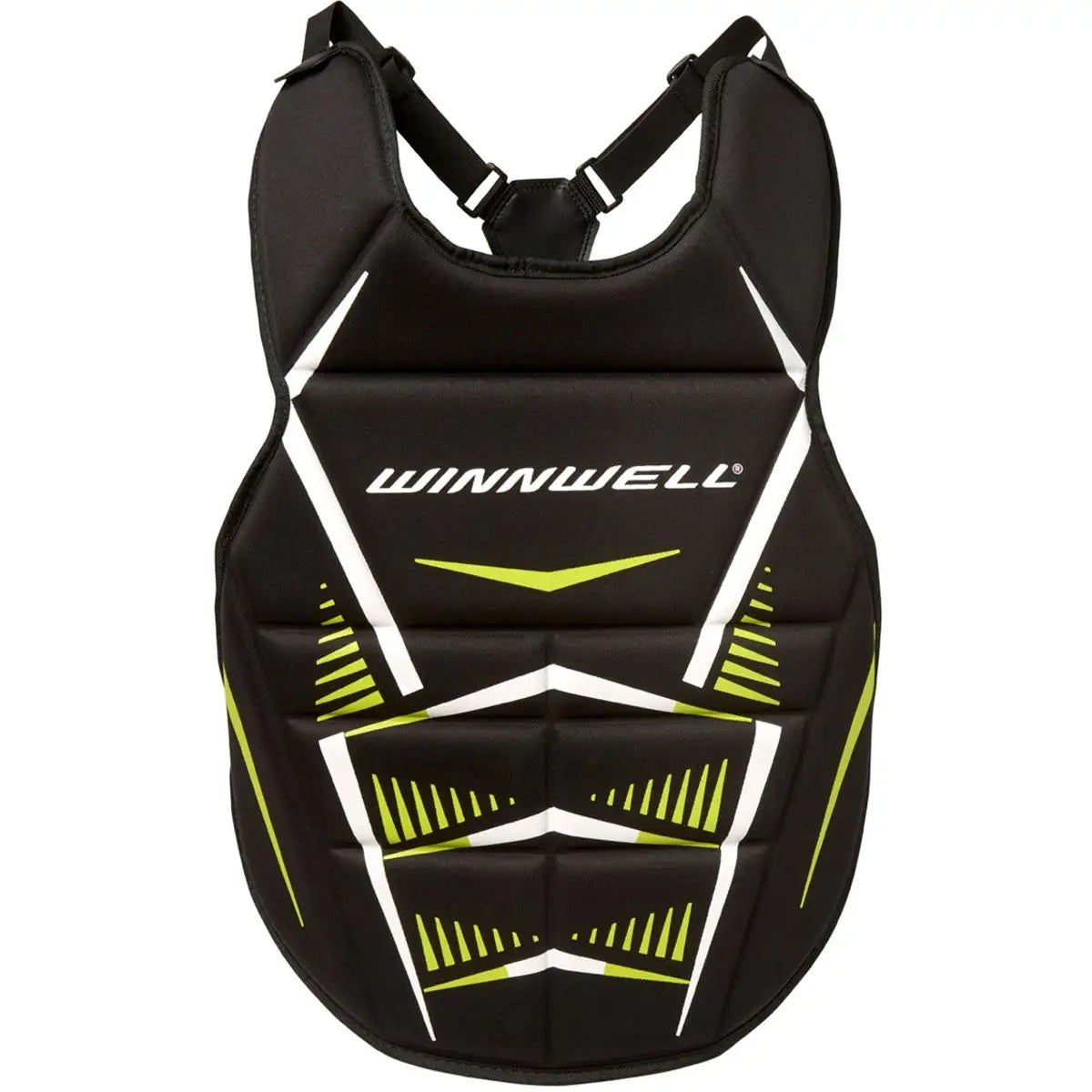 Winnwell Senior Street Goalie Chest Protector black/white/green