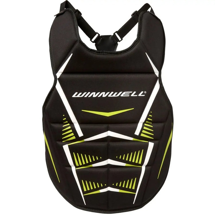 Winnwell Senior Street Goalie Chest Protector black/white/green