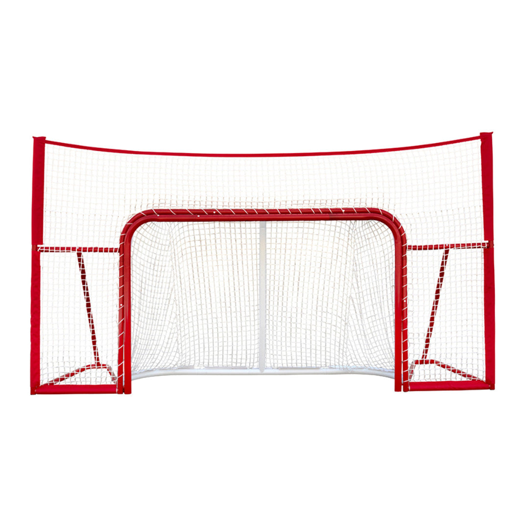 Winnwell Standalone Hockey Net Backstop Heavy Duty 72" white red