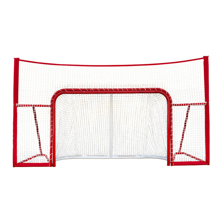Winnwell Standalone Hockey Net Backstop Heavy Duty 72" white red