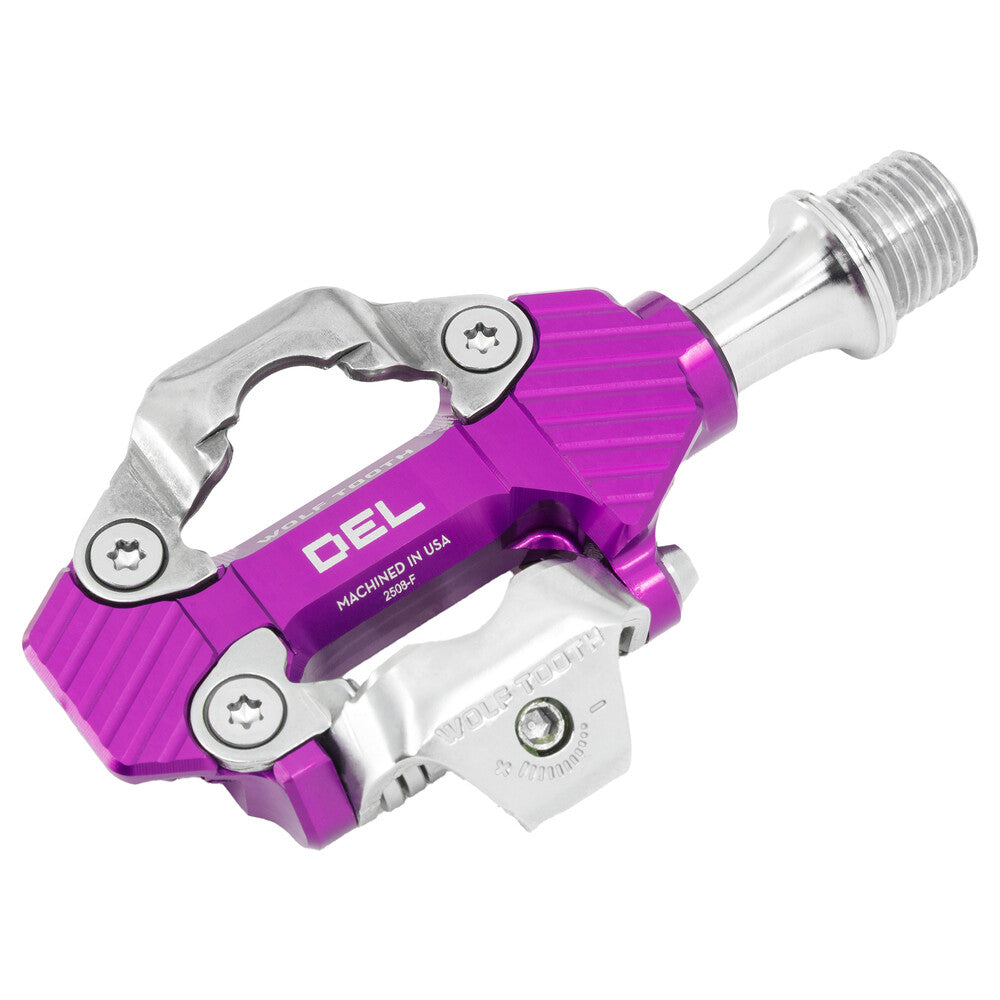 Wolf Tooth DEL Gravel Clipless Pedal purple