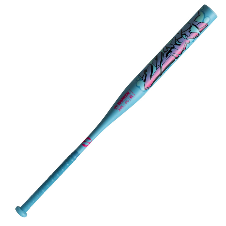 Worth 2Legit 1PC XL Load Slo-Pitch Bat blue/pink