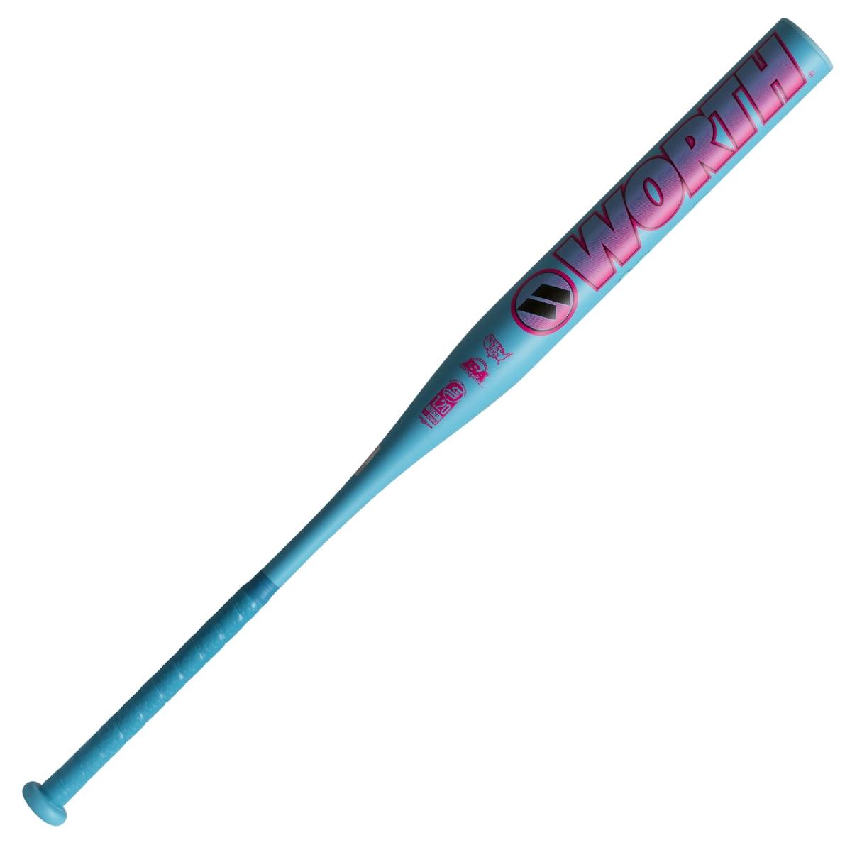 Worth 2Legit 1PC XL Load Slo-Pitch Bat blue/pink