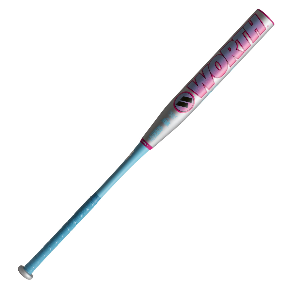 Worth 2Legit 2PC XL Load Slo-Pitch Bat blue/silver/pink
