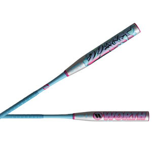 Worth 2Legit 2PC XL Load Slo-Pitch Bat blue/silver/pink