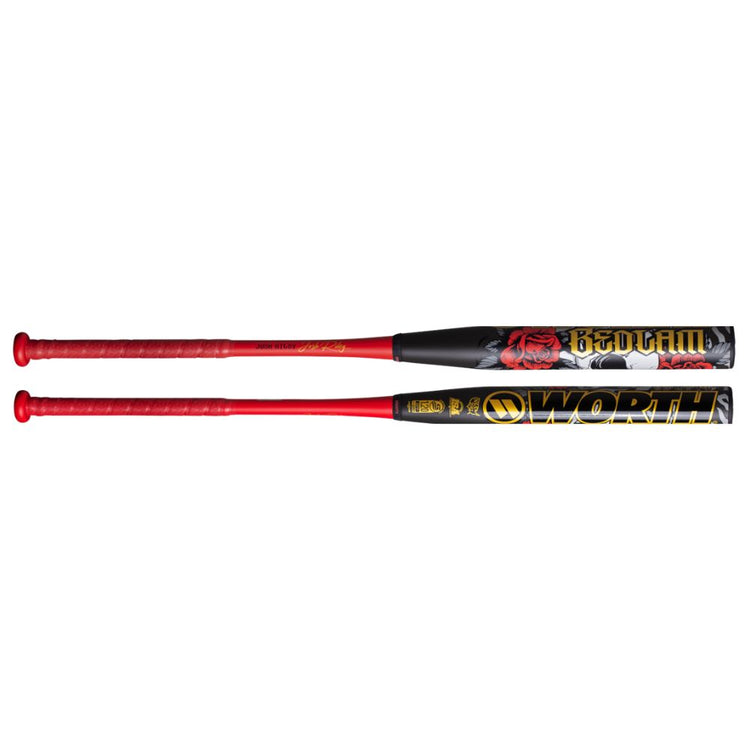 Worth Bedlam 2-Piece XXL Loaded Slo-Pitch Bat red/black