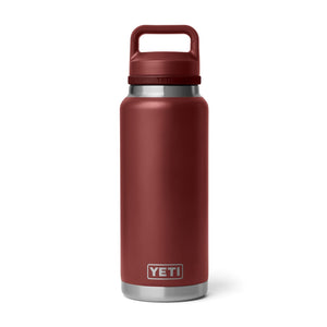 YETI Rambler Chug Cap Bottle 36oz/1L stag red