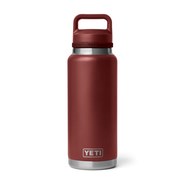 YETI Rambler Chug Cap Bottle 36oz/1L stag red