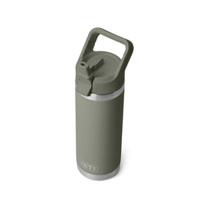 YETI Rambler Straw Cap Bottle 18oz/532ml pampa green