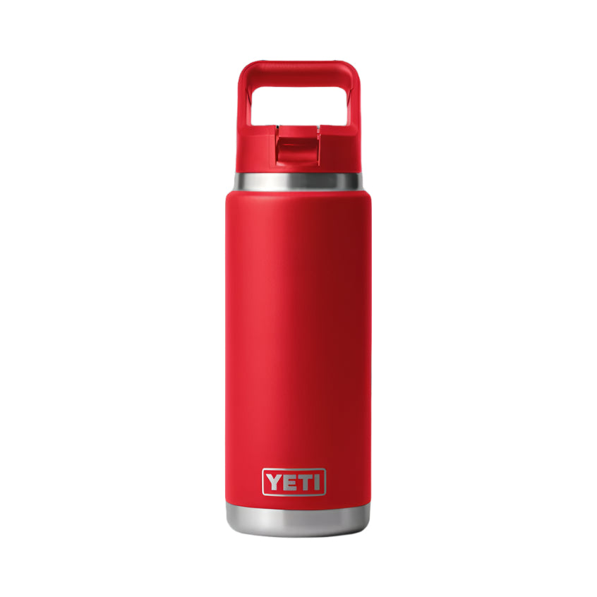 YETI Rambler Straw Cap Bottle 26 oz / 769 ml rescue red