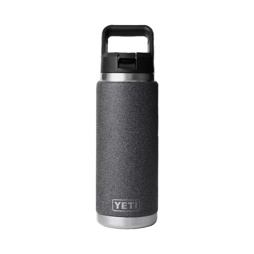 YETI Rambler Straw Cap Bottle 26oz/769ml black stone