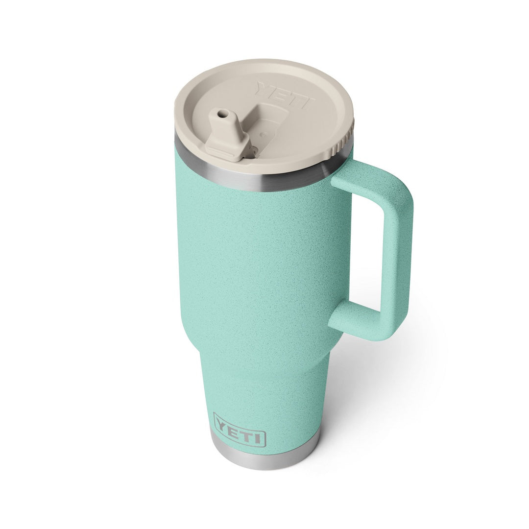 YETI Rambler Straw Lid Travel Mug 40 oz sea stone