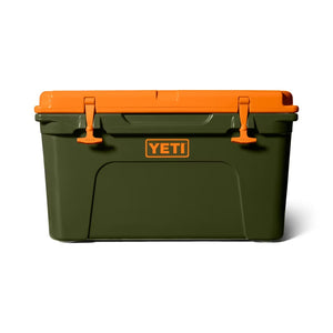 YETI Tundra 45 Hard Cooler olive green/ king crab orange
