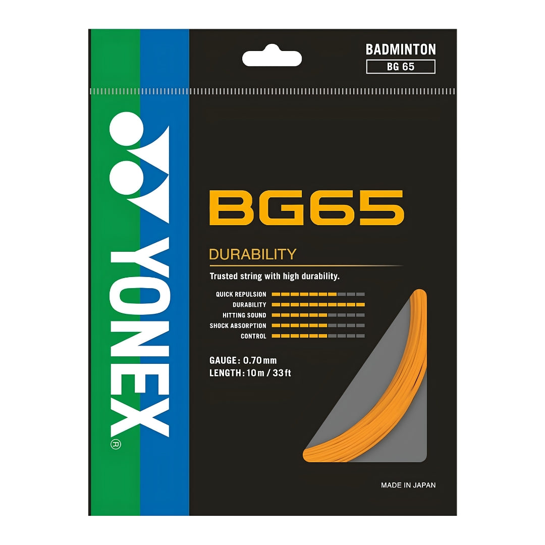 YONEX BG 65 Badminton String orange