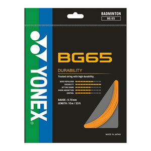 YONEX BG 65 Badminton String orange
