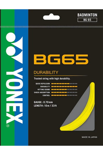 Yonex BG 65 Badminton String Yellow