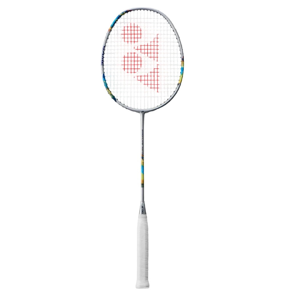 Yonex Nanoflare 700 Game Strung Badminton Racquet silver/ sky blue