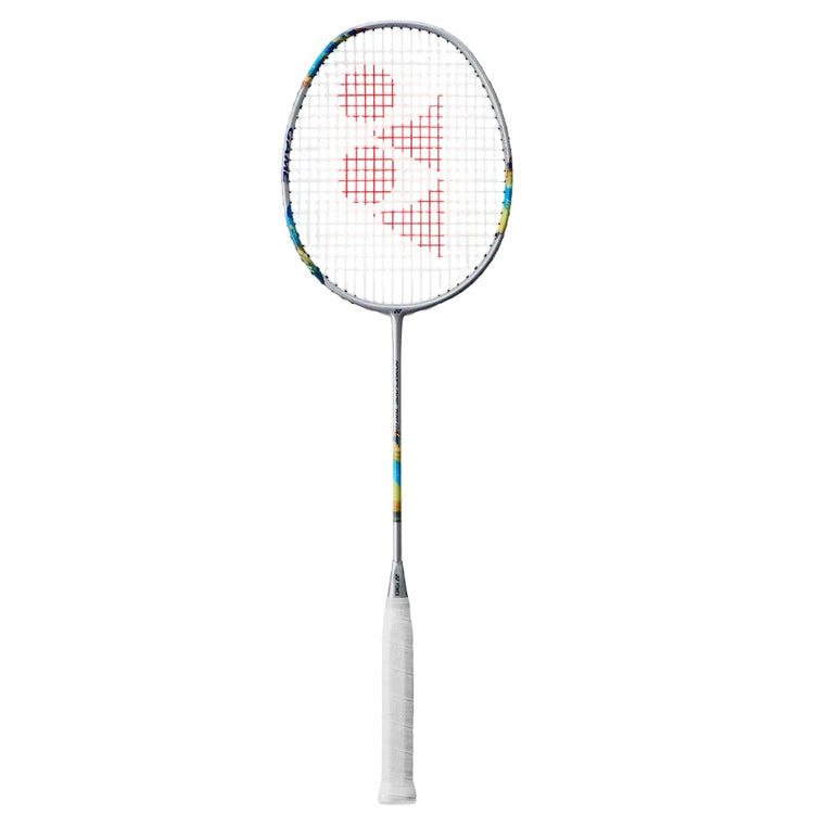 Yonex Nanoflare 700 Game Strung Badminton Racquet silver/ sky blue