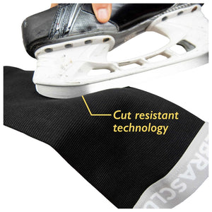 Zebrasclub Senior Referee Compression Shin Sleeve black