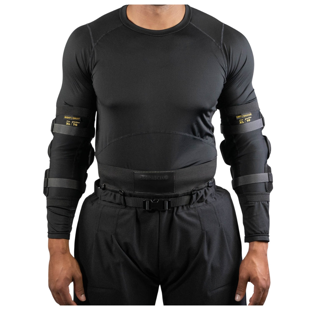 Zebrasclub Senior ZEP-Pro Black Edition Referee Elbow Pad black