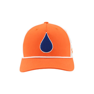 Zephyr Men's NHL Oil Drop Cargo Rope Hat orange white