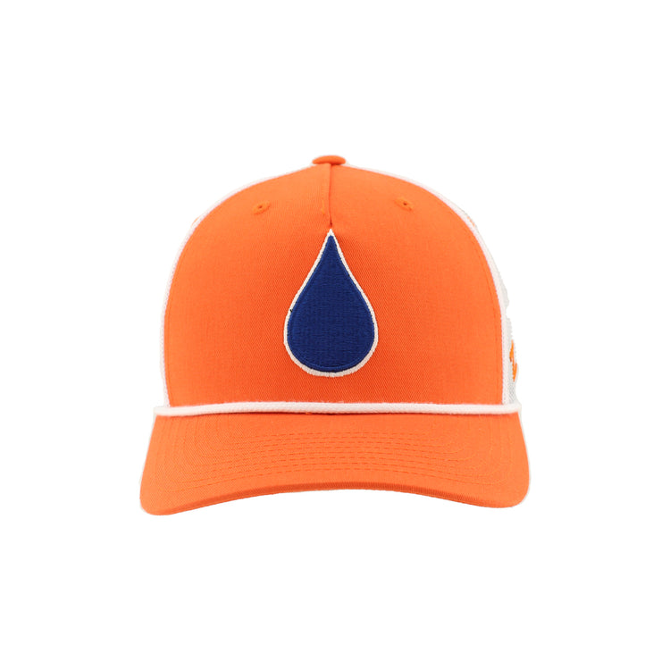 Zephyr Men's NHL Oil Drop Cargo Rope Hat orange white