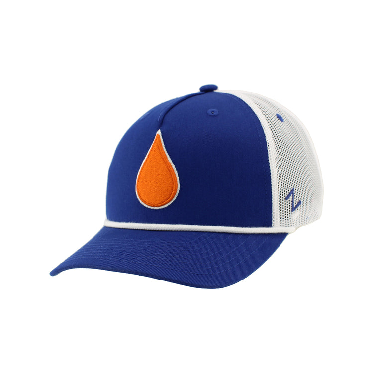 Zephyr Men's NHL Oil Drop Cargo Rope Hat royal white