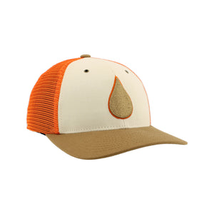 Zephyr Men's NHL Oil Drop Rabid Fan Adapt Hat Ivory/Copper/Orange tan brown