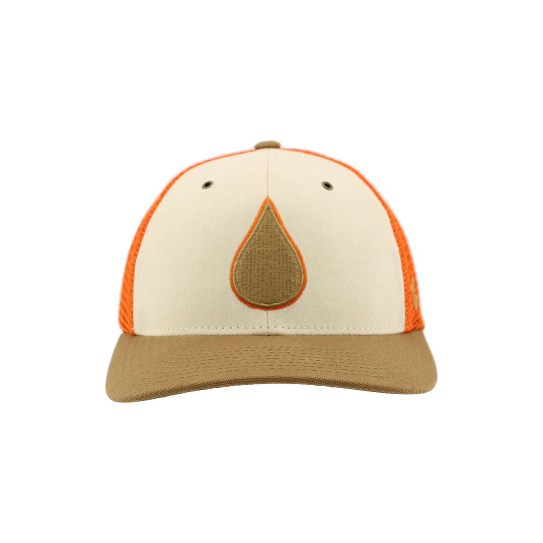 Zephyr Men's NHL Oil Drop Rabid Fan Adapt Hat Ivory/Copper/Orange tan brown