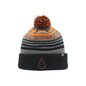 Zephyr Men's NHL Oil Drop Response Cuffed Pom Knit Toque Grey/Black