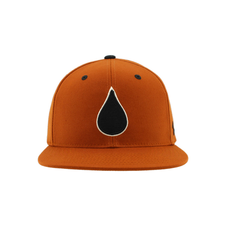 Zephyr Men's NHL Oil Drop Z11 Flat Brim Snapback Hat burnt orange