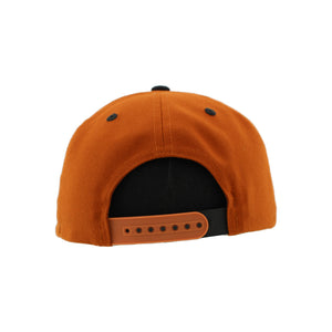 Zephyr Men's NHL Oil Drop Z11 Flat Brim Snapback Hat burnt orange