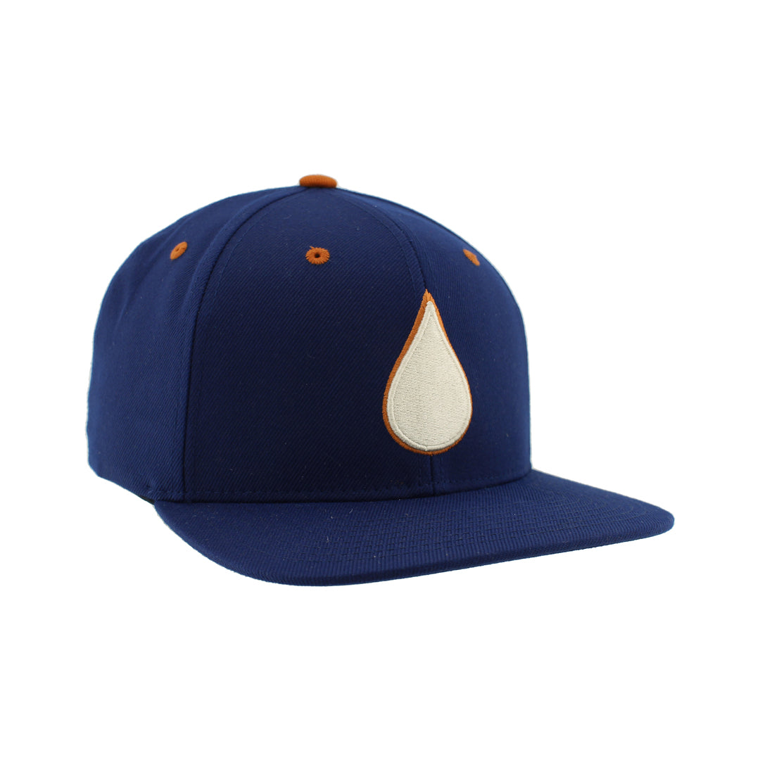 Zephyr Men's NHL Oil Drop Z11 Flat Brim Snapback Hat navy blue