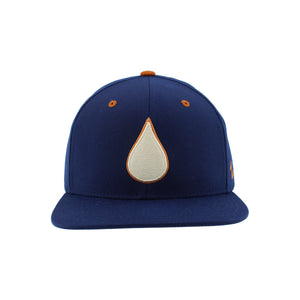 Zephyr Men's NHL Oil Drop Z11 Flat Brim Snapback Hat navy blue