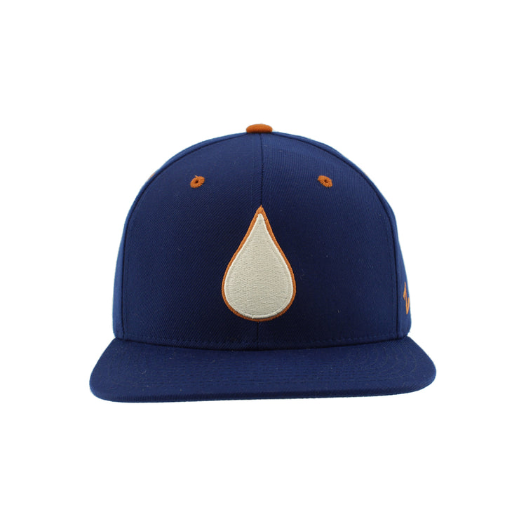 Zephyr Men's NHL Oil Drop Z11 Flat Brim Snapback Hat navy blue