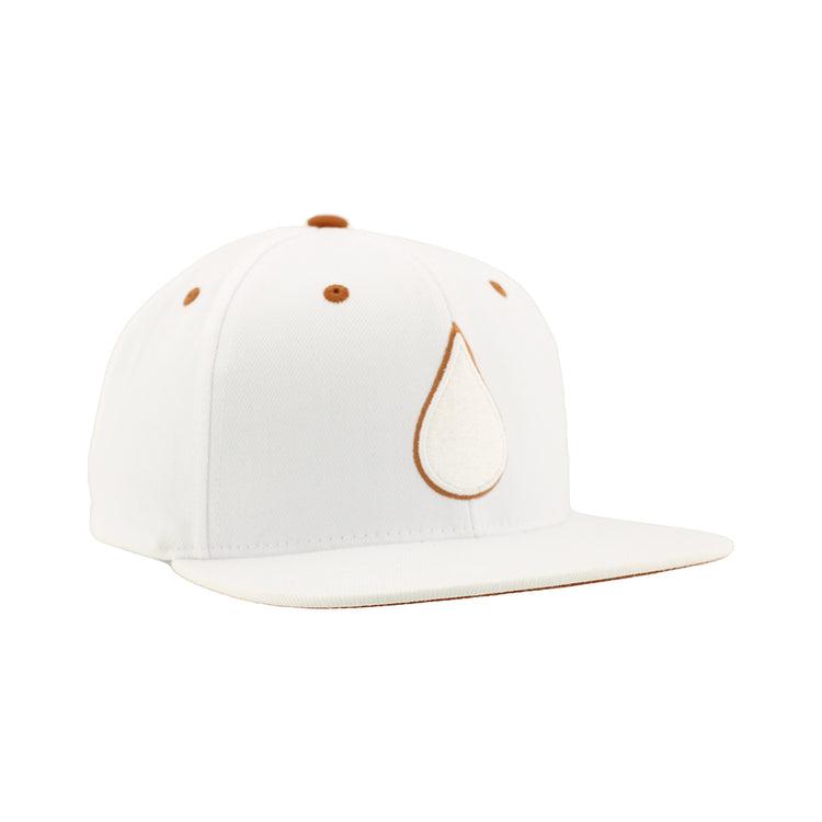 Zephyr Men's NHL Oil Drop Z11 Flat Brim Snapback Hat white burnt orange