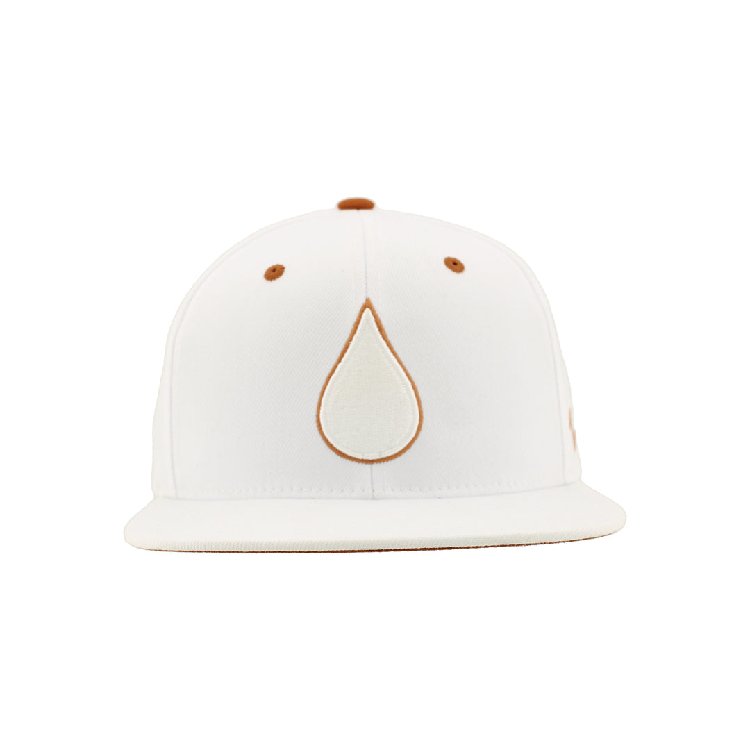 Zephyr Men's NHL Oil Drop Z11 Flat Brim Snapback Hat white burnt orange