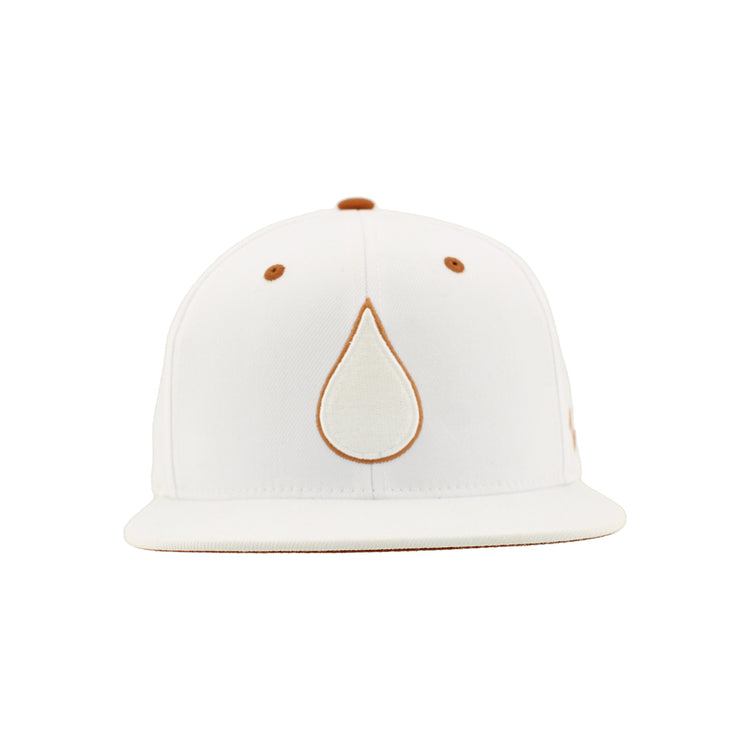 Zephyr Men's NHL Oil Drop Z11 Flat Brim Snapback Hat white burnt orange