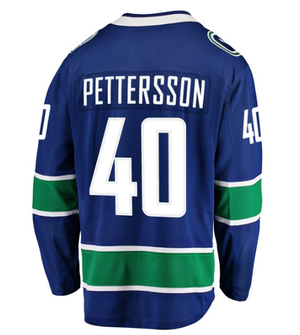 Shop NHL Branded Youth Vancouver Canucks Elias Pettersson Premier Home Jersey edmonton canada
