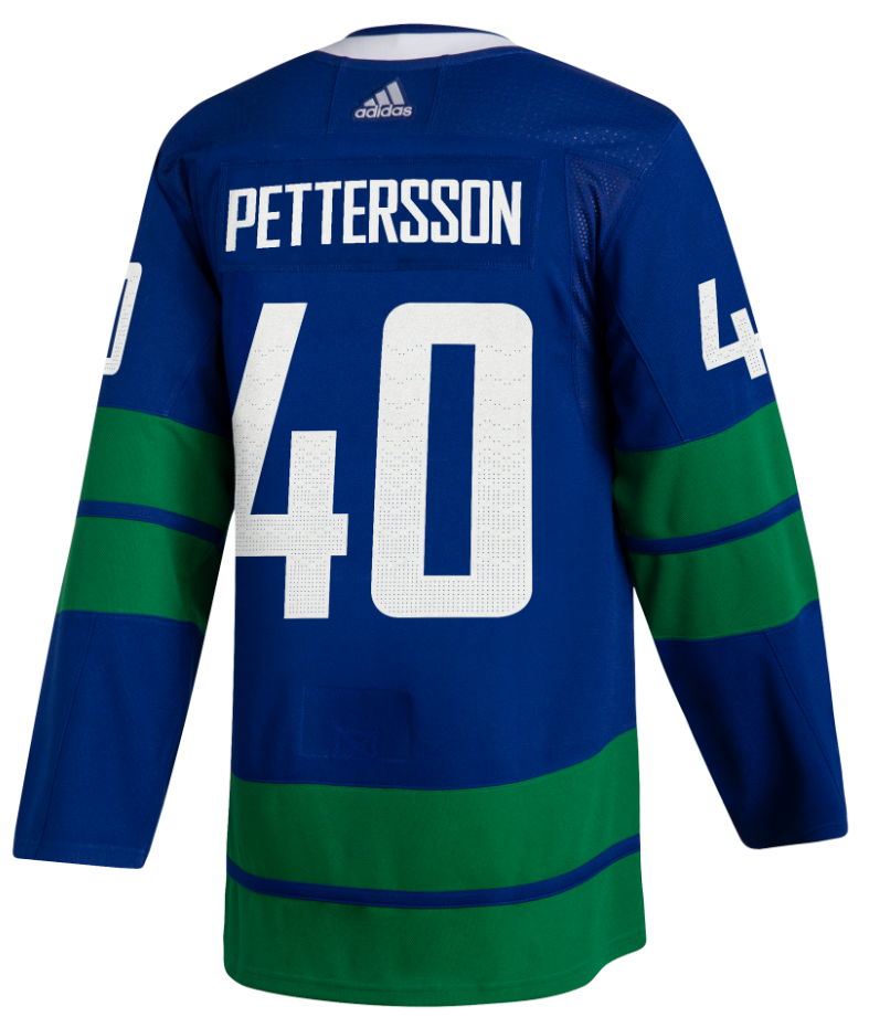 adidas Men's NHL Vancouver Canucks Elias Pettersson Authentic Alternate Jersey edmonton store