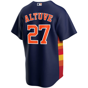 shop Nike Men's MLB Houston Astros Jose Altuve Alternate Replica Player Jersey edmonton canada